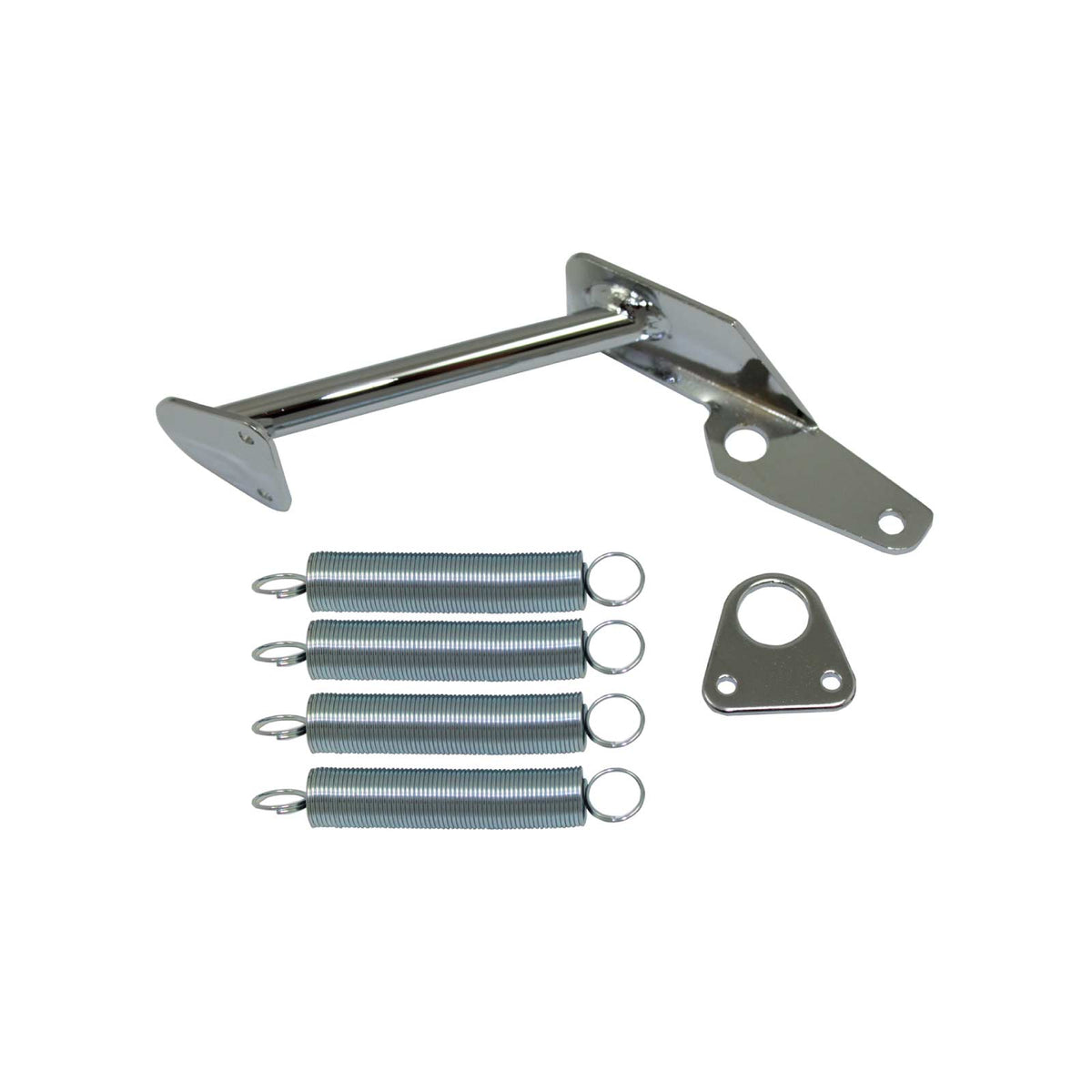 Chrome Steel Throttle Return Spring & Bracket Kit for Holley Carburetors