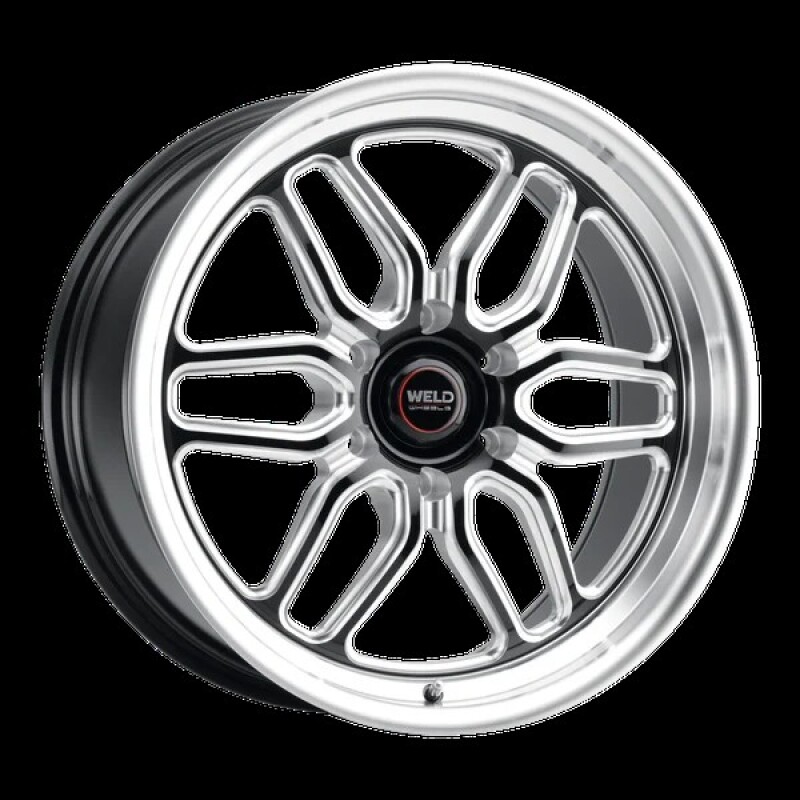 Weld Racing 17x10 Laguna 6 Drag 6x135 ET42 BS7.25 Gloss BLK MIL DIA 87.1