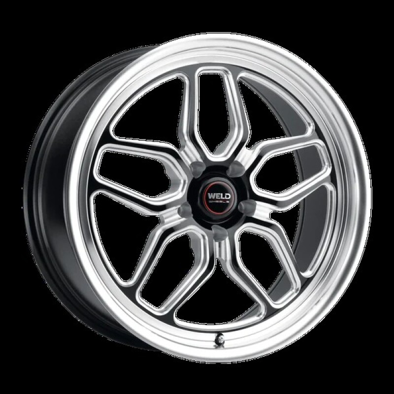 Weld Racing 15x10 Laguna Drag 5x120 ET45 BS7.25 Gloss BLK MIL DIA 78.1