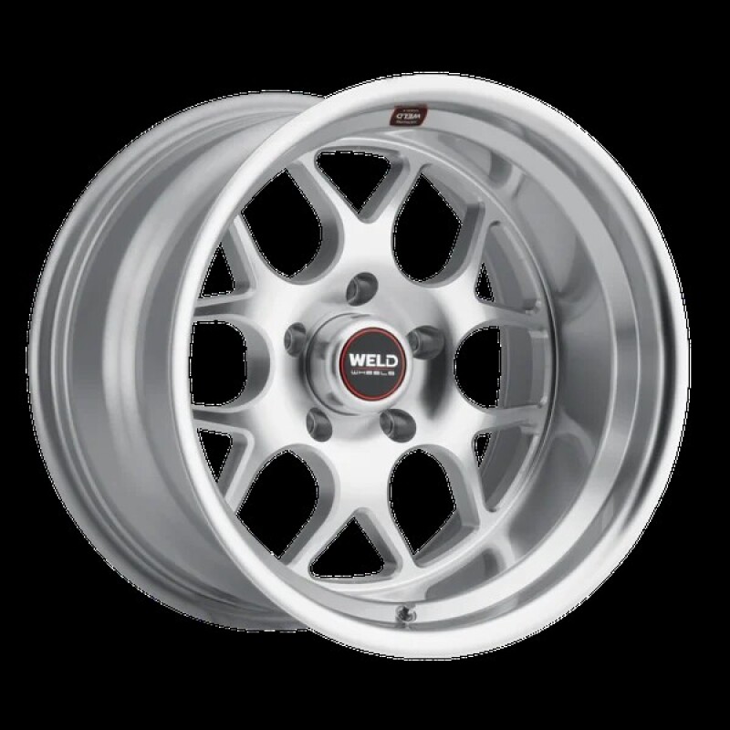 Weld Solana 22x12 / 5x127 BP / ET-57 / 78.1mm Bore - Gloss Silver Machined Wheel