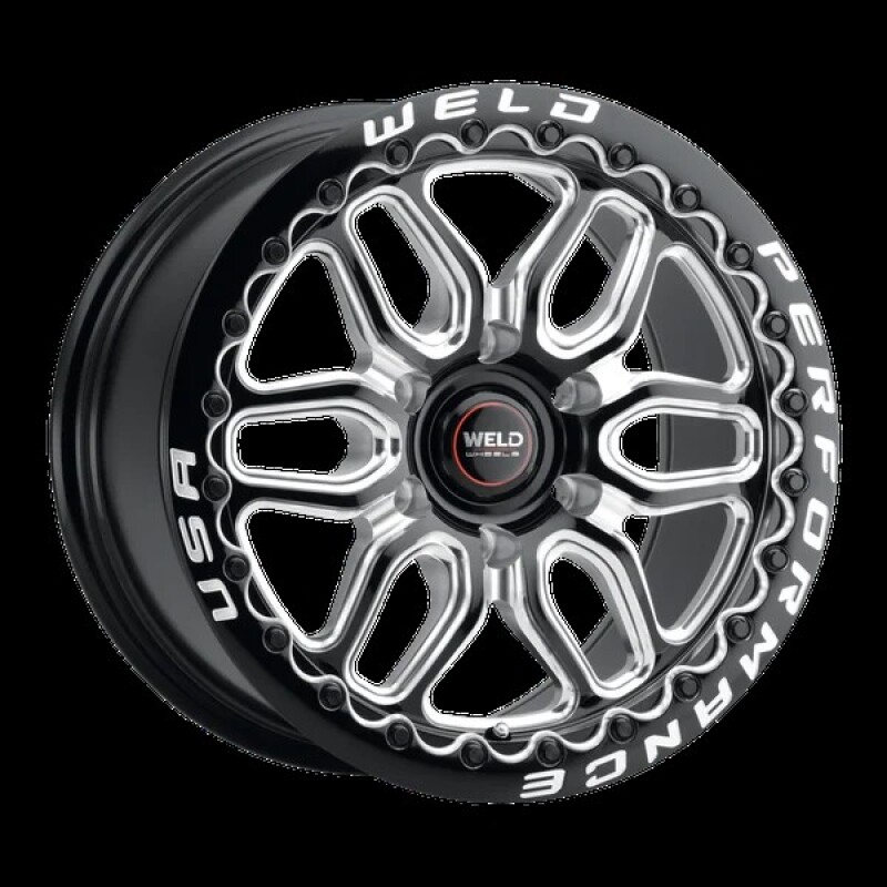 Weld Racing 17x10 Laguna 6 Drag Beadlock 6x139.7 ET25 BS6.48 Gloss BLK MIL DIA 106.1
