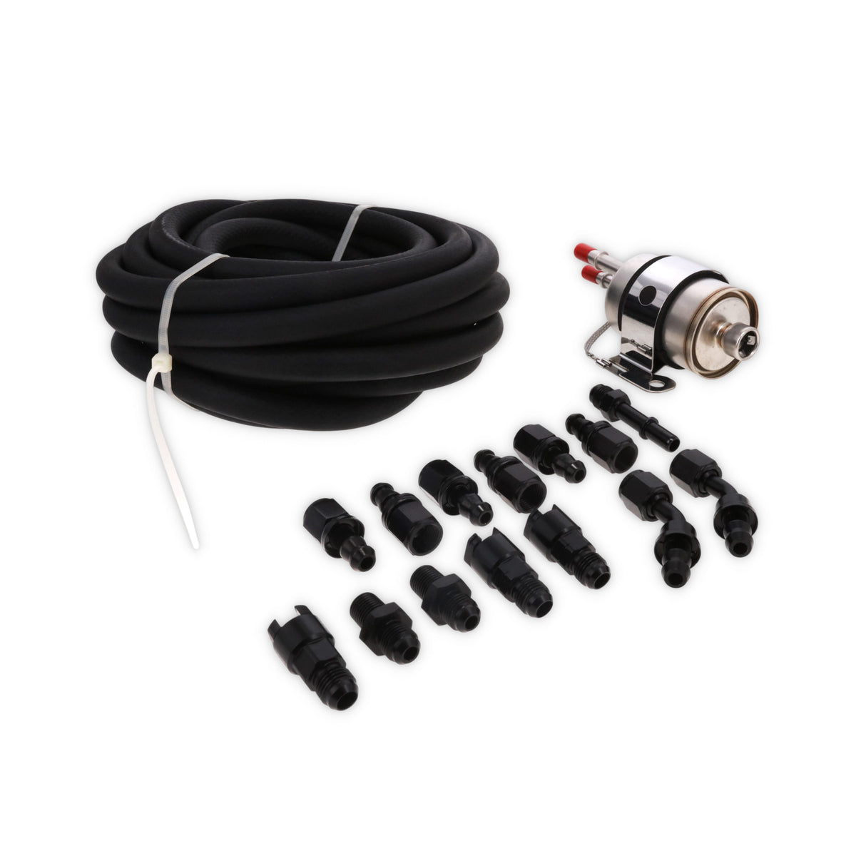 LS Style 58 PSI Fuel Filter Pressure Regulator with -6 AN Fittings and 25' Hose
