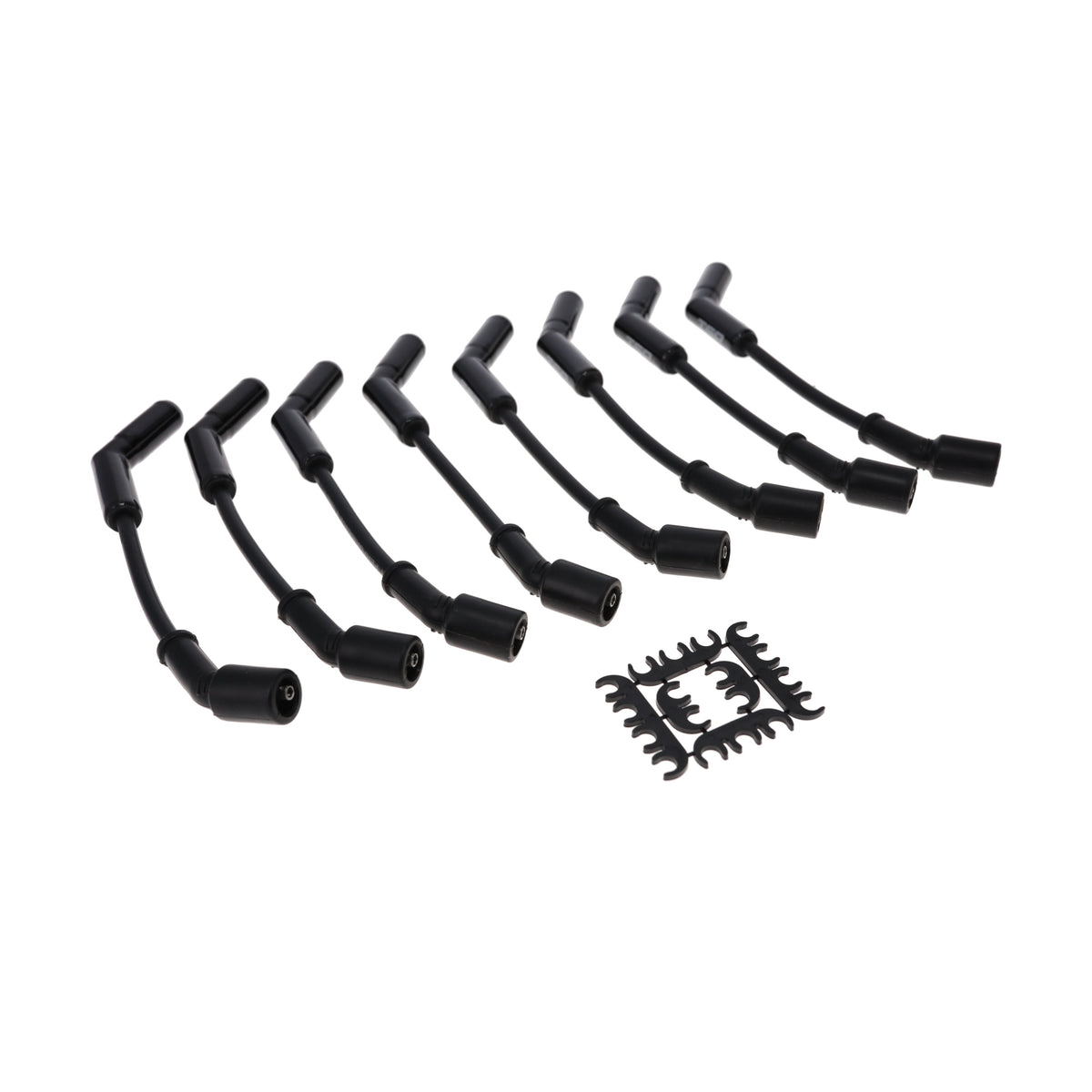 Universal GM LS 8.5mm Ignition Wires with 135° Ceramic Plug Boots - Black