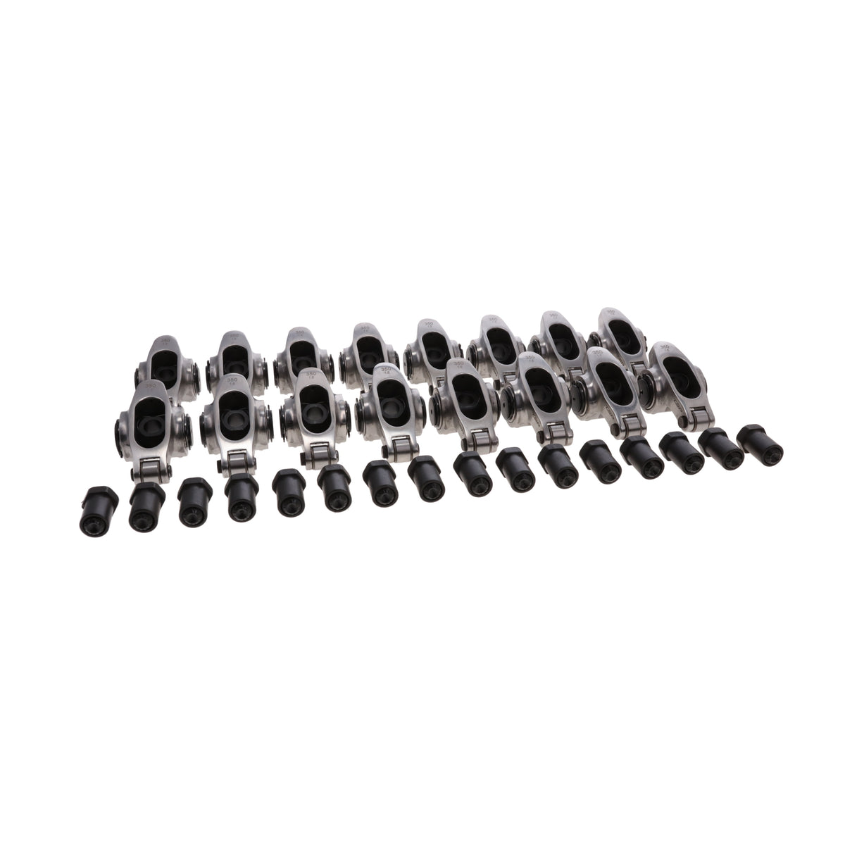 Chevy Small Block Pro Series Stainless Steel 1.6 Ratio 3/8" Needle Bearing Roller Rocker Arms