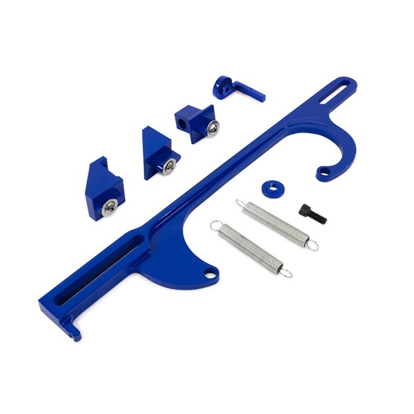 Billet Aluminum Throttle Cable Bracket - Red