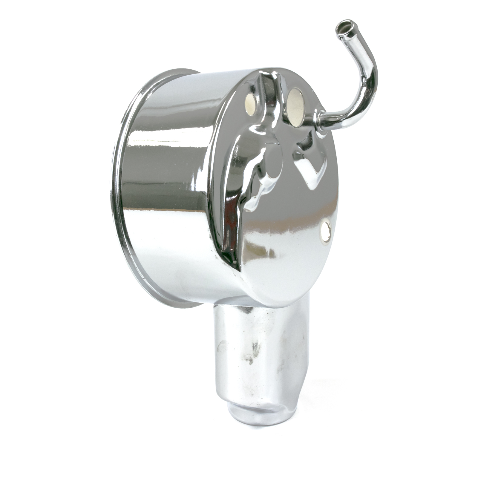 GM Saginaw P Series Banjo Style Power Steering Pump Reservoir - Chrome