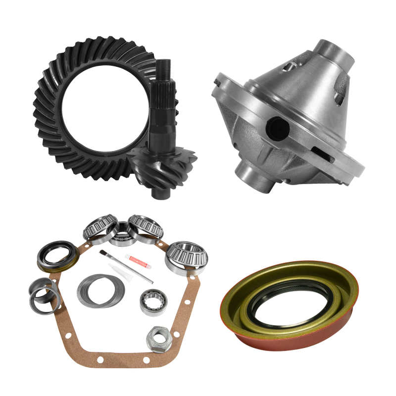 Yukon Gear 10.5in GM 14 Bolt 3.73 Rear Ring & Pinion Install Kit 30 Spline Positraction