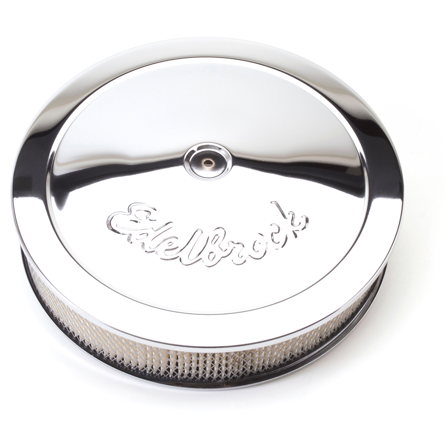 Pro-Flo Chrome 14" Round Air Cleaner with 3" Paper Element (Deep Flange) (1221)