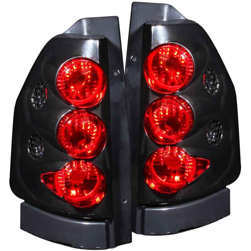 ANZO 2002-2008 GMC Envoy Taillights Black