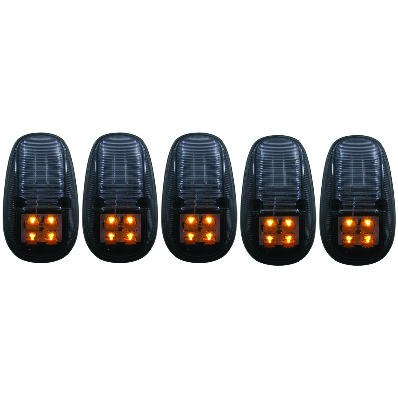 ANZO 1999-2002 Dodge Ram 3500 LED Cab Roof Light Kit Smoke 5pc