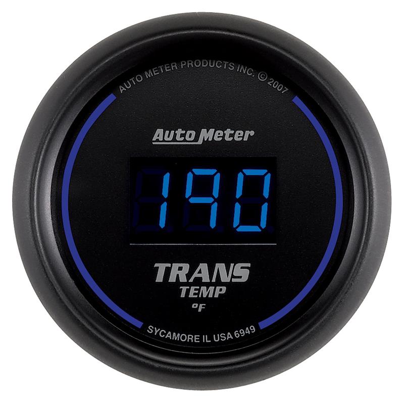 Autometer 52.4mm Black Digital Trans Temperature Gauge