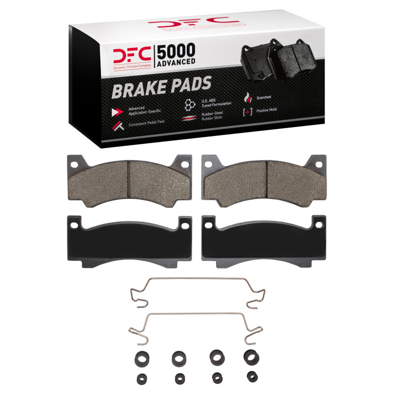 DFC 69-76 American Motors MATADOR Front 5000 Advanced Semi Metallic Brake Pads and Hardware Kit