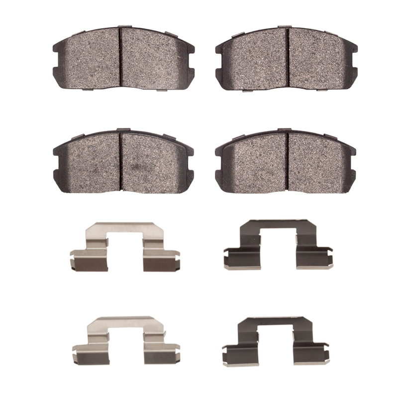 DFC 85-90 Dodge Colt Front 5000 Advanced Semi Metallic Brake Pads and Hardware Kit