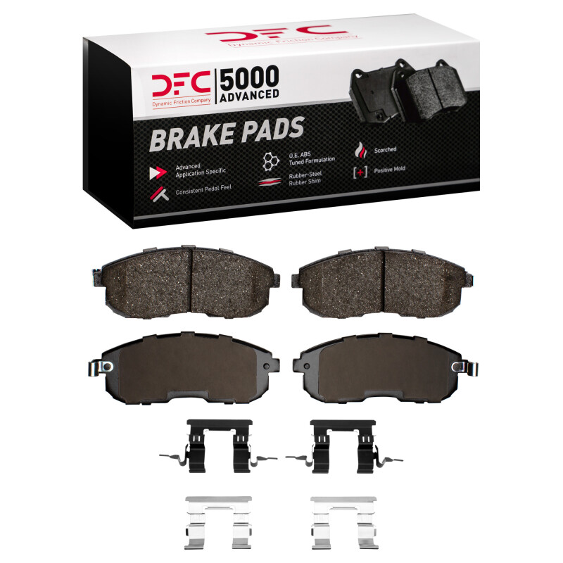 DFC 07-12 Nissan Sentra Front 5000 Advanced Ceramic Brake Pads and Hardware Kit