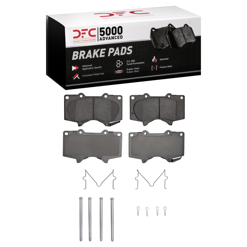 DFC 00-25 JAC Frison Front 5000 Advanced Ceramic Brake Pads and Hardware Kit