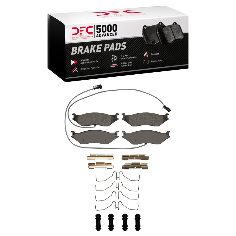DFC 18-20 Coachmen Mirada Select Rear 5000 Advanced Semi Metallic Brake Pads and Hardware Kit