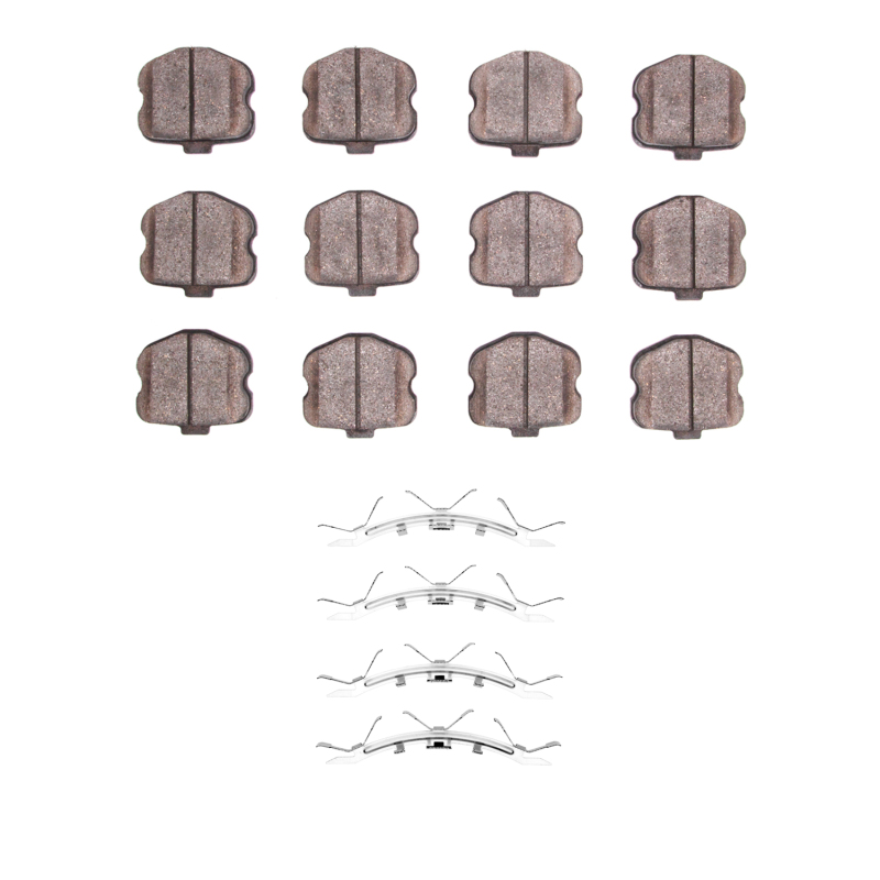 DFC 06-13 Chevrolet Corvette Front 5000 Advanced Low Metallic Brake Pads and Hardware Kit