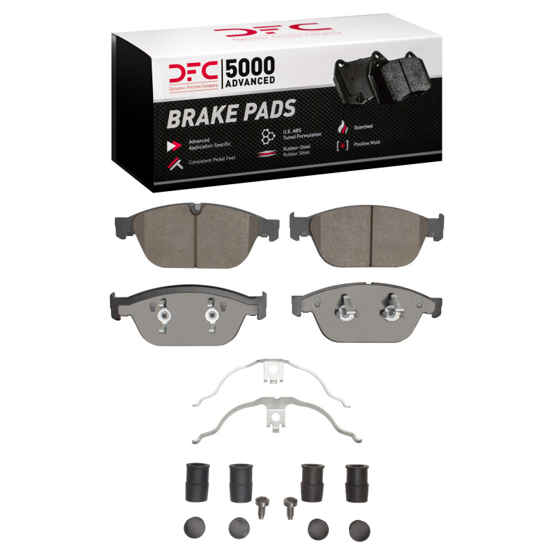 DFC 11-18 Audi A8 Front 5000 Advanced Ceramic Brake Pads and Hardware Kit