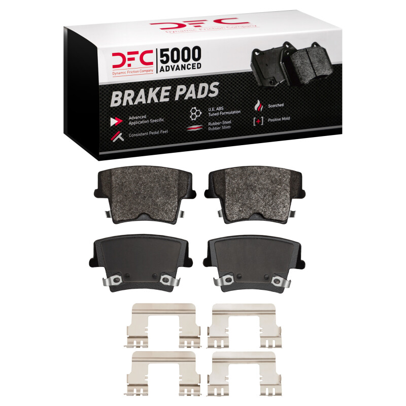DFC 05-18 Chrysler 300 Rear 5000 Advanced Semi Metallic Brake Pads and Hardware Kit