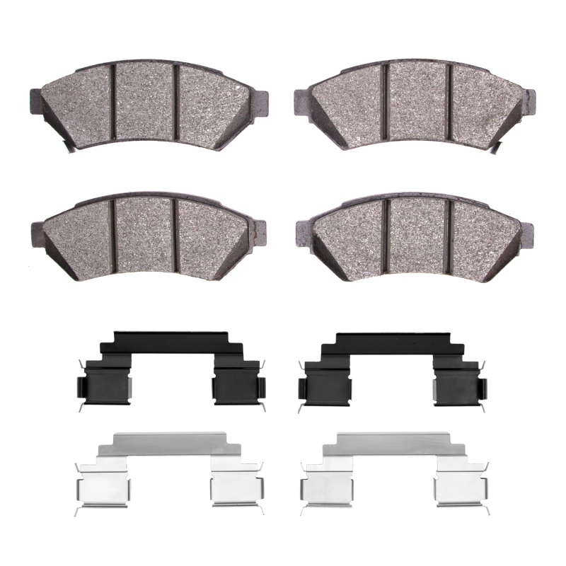 DFC 04-08 Pontiac Grand Prix Front 5000 Advanced Semi Metallic Brake Pads and Hardware Kit
