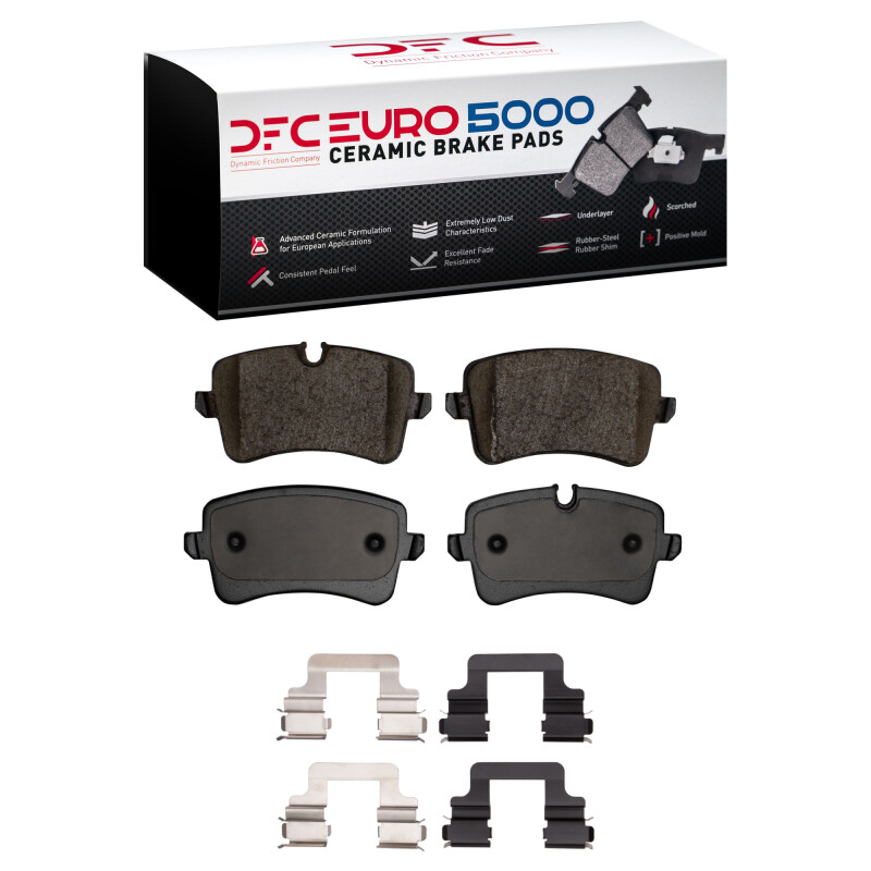 DFC 11-23 Audi A8 Rear Euro 5000 Ceramic Brake Pads and Hardware Kit