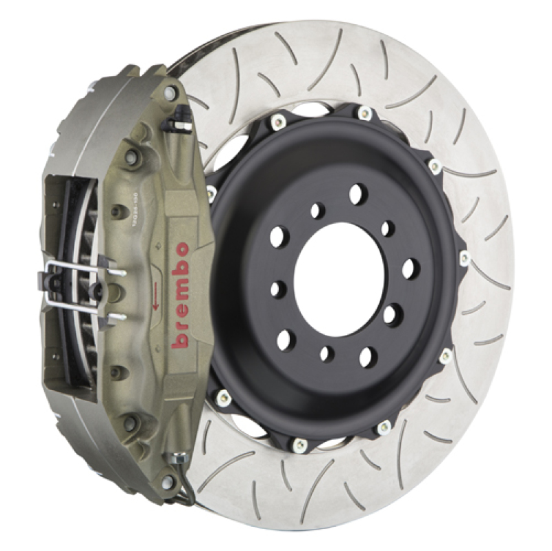 Brembo 08-13 135i PISTA Front Race BBK 4 Piston Cast 2pc 355x32x53a 2pc Rotor T3-Clear HA