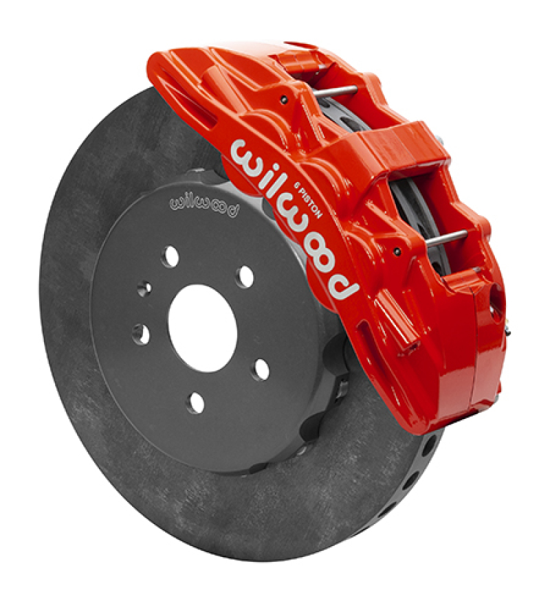 Wilwood SX6R WCCB Carbon-Ceramic 10-14 Chevy Camaro Front Big Brake Kit - Red