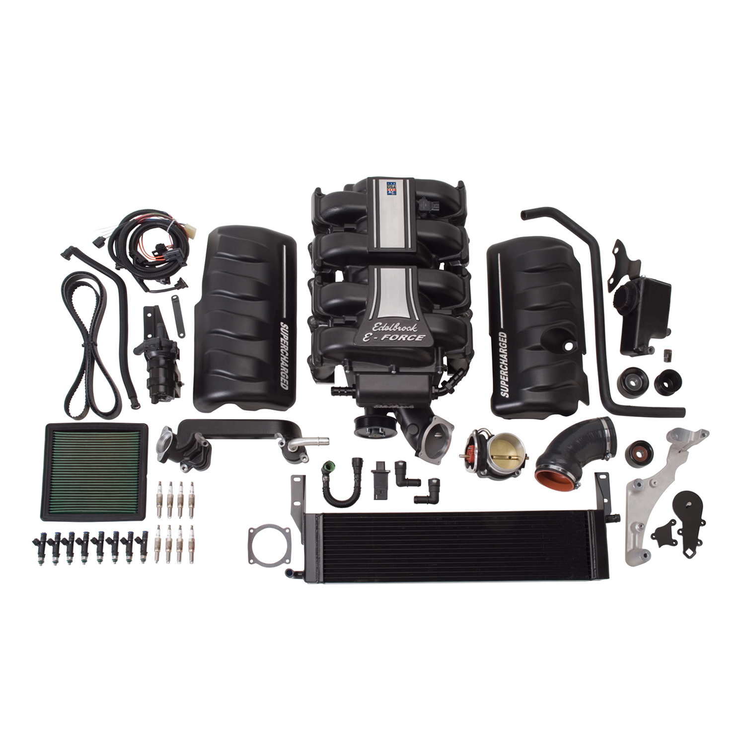 Edelbrock Stage 1 Supercharger #15800 For 2005-09 Mustang GT 4.6L 3V W/O Tune (15800)