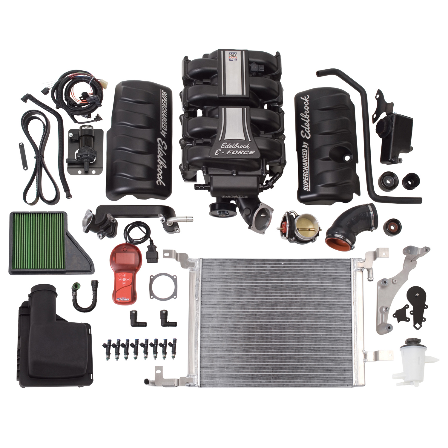 Edelbrock Stage 1 Supercharger Kit #1582 For 2010 Mustang GT 4.6L 3V W/ Tune (1582)