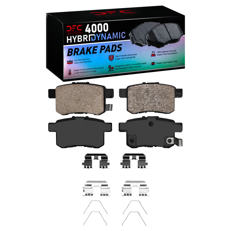 DFC 08-17 Acura TSX Rear 4000 HybriDynamic Brake Pads and Hardware Kit
