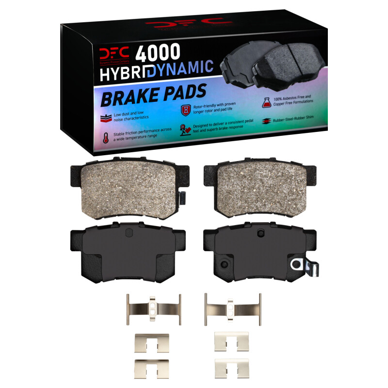 DFC 97-02 Acura CL Rear 4000 HybriDynamic Brake Pads and Hardware Kit