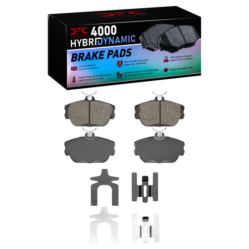 DFC 93-07 Ford Thunderbird Front 4000 HybriDynamic Brake Pads and Hardware Kit