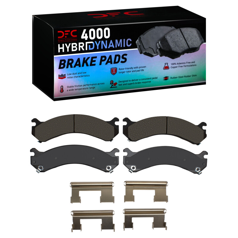 DFC 01-10 Chevrolet Silverado 3500 Rear 4000 HybriDynamic Brake Pads and Hardware Kit