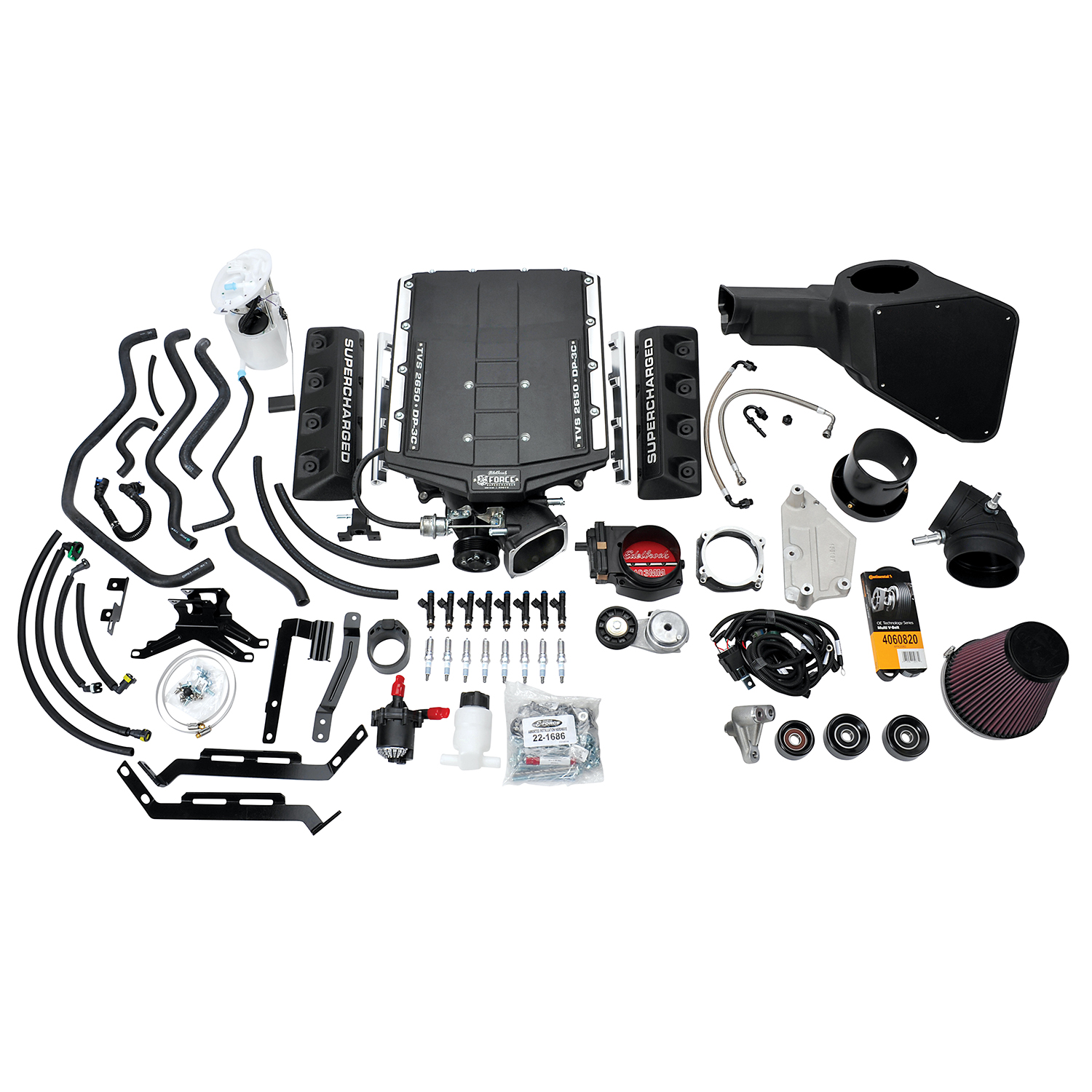 Edelbrock Stg 2 Complete SC #158390 For 15-17 Mustang Coyote 5.0L W/O Tune (158390)