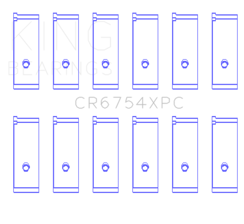 King Engine Bearings Toyota2JZGE/2JZGTE 3.0L pMaxKote Performance Rod Bearing Set - Size STD