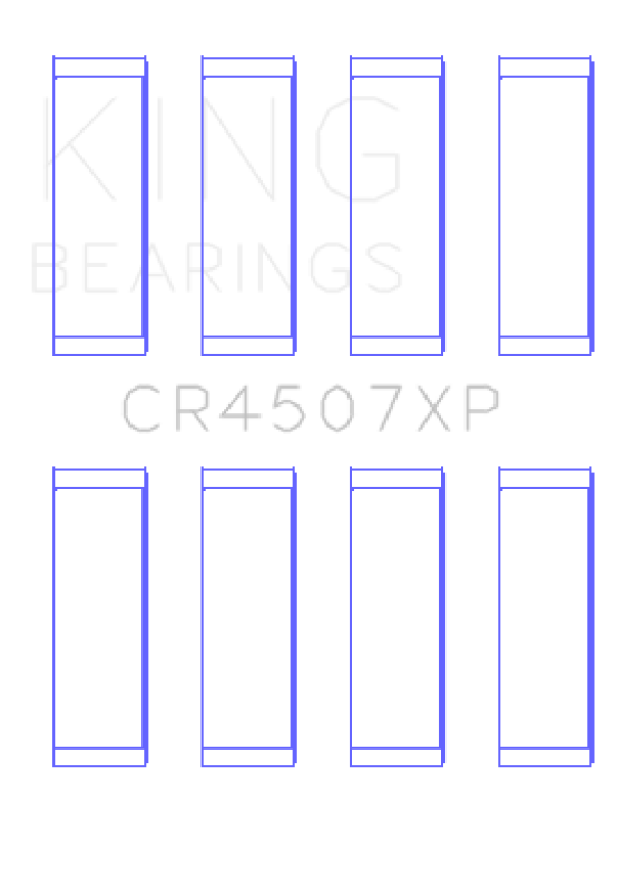 King Mazda MZR 2.3L 16V / Ford Duratec 2.3L 16V (Size .026) Connecting Rod Bearings (Set of 4)