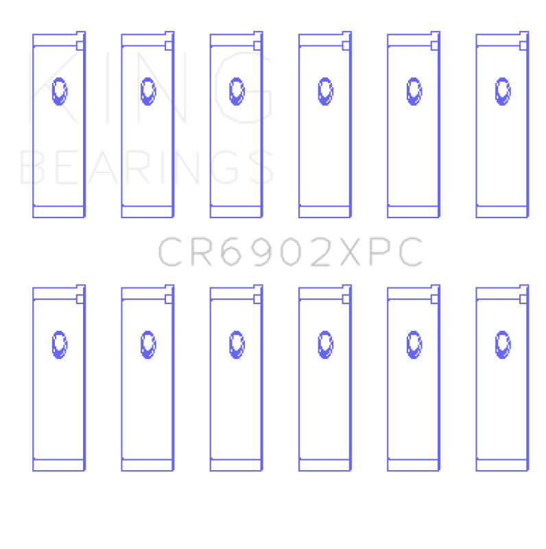 King Engine Bearings Nissan VQ35HR/VQ37VHR/VR30DTT (Size +.026) pMaxKote Rod Bearing Set
