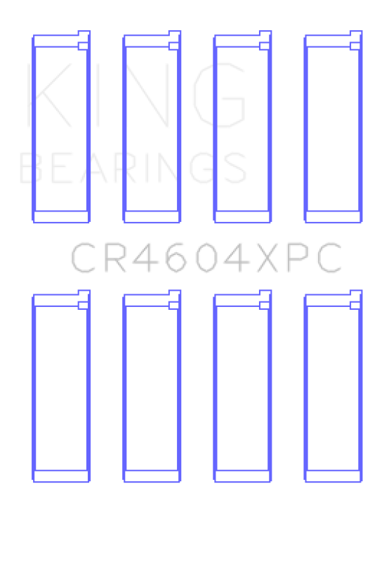 King Ford 2.3L Duratec Mazda L3-VDT MZR Turbo (Size 0.05) pMaxLote Connecting Rod Bearing Set