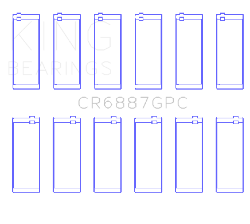 King Engine Bearings Toyota Supra B58 (Size 0.25) Connecting Rod Bearing Set
