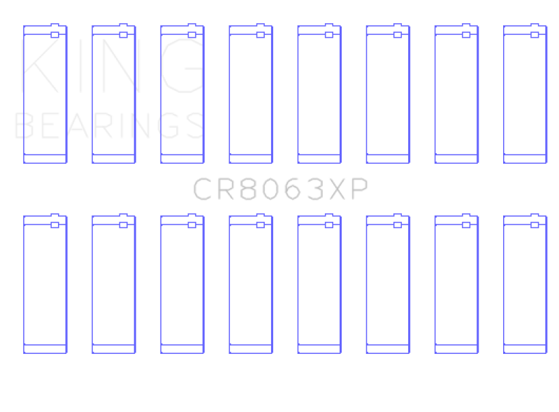 King Engine Bearings BMW S62 (Size 0.26) Connecting Rod Bearing Set