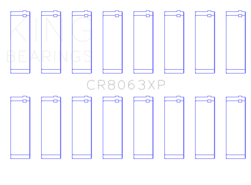 King Engine Bearings BMW S62 (Size 0.25) Connecting Rod Bearing Set