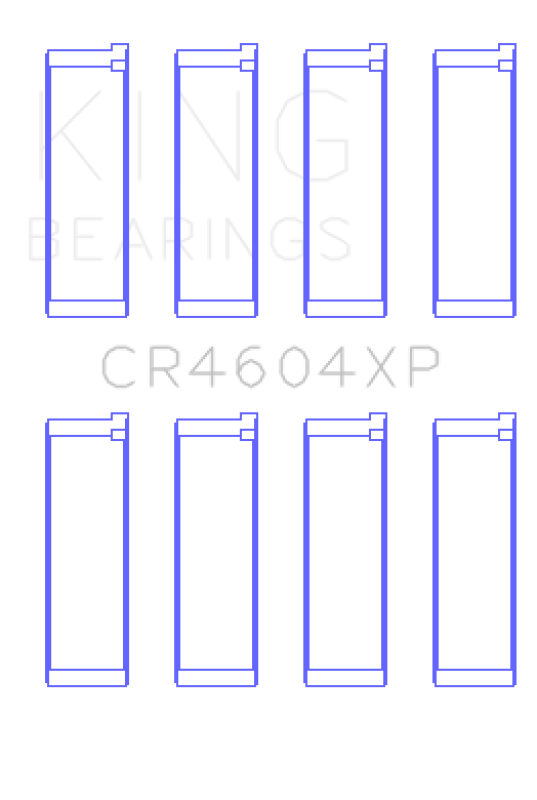 King 07-09 Mazdaspeed 3 L3-VDT MZR DISI (t) Duratec High Performance Rod Bearing Set - Size +0.50mm
