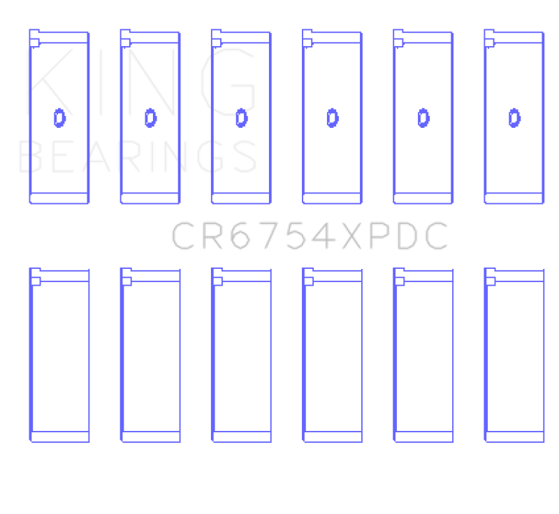 King Engine Bearings Toyota 2Jzge/2Jzgte/24V 3.0L (Size +.026mm) Connecting Rod Bearing Set