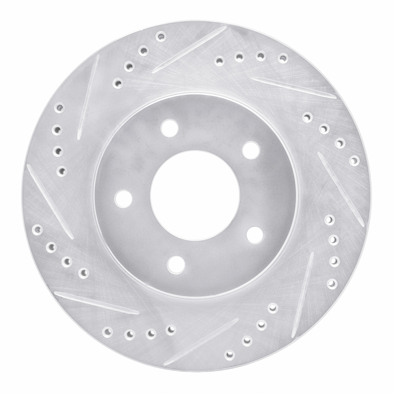 R1 94-01 Buick Regal Front Left Drilled & Slotted Silver Brake Rotor