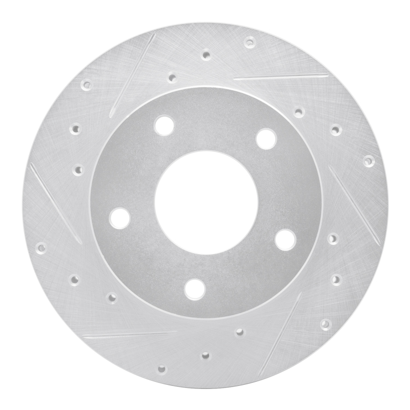 R1 82-88 Chevrolet Camaro Rear Left Drilled & Slotted Silver Brake Rotor