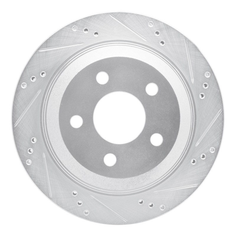 R1 98-02 Chevrolet Camaro Rear Right Drilled & Slotted Silver Brake Rotor
