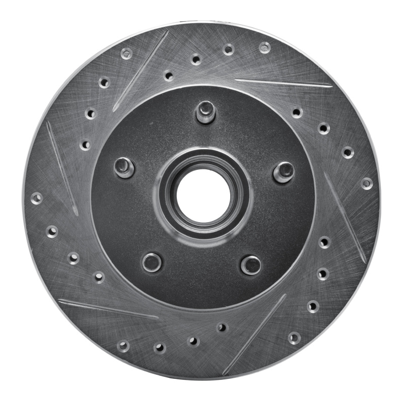 R1 95-97 Ford Ranger (USA/Canada) Front Left Drilled & Slotted Silver Brake Rotor