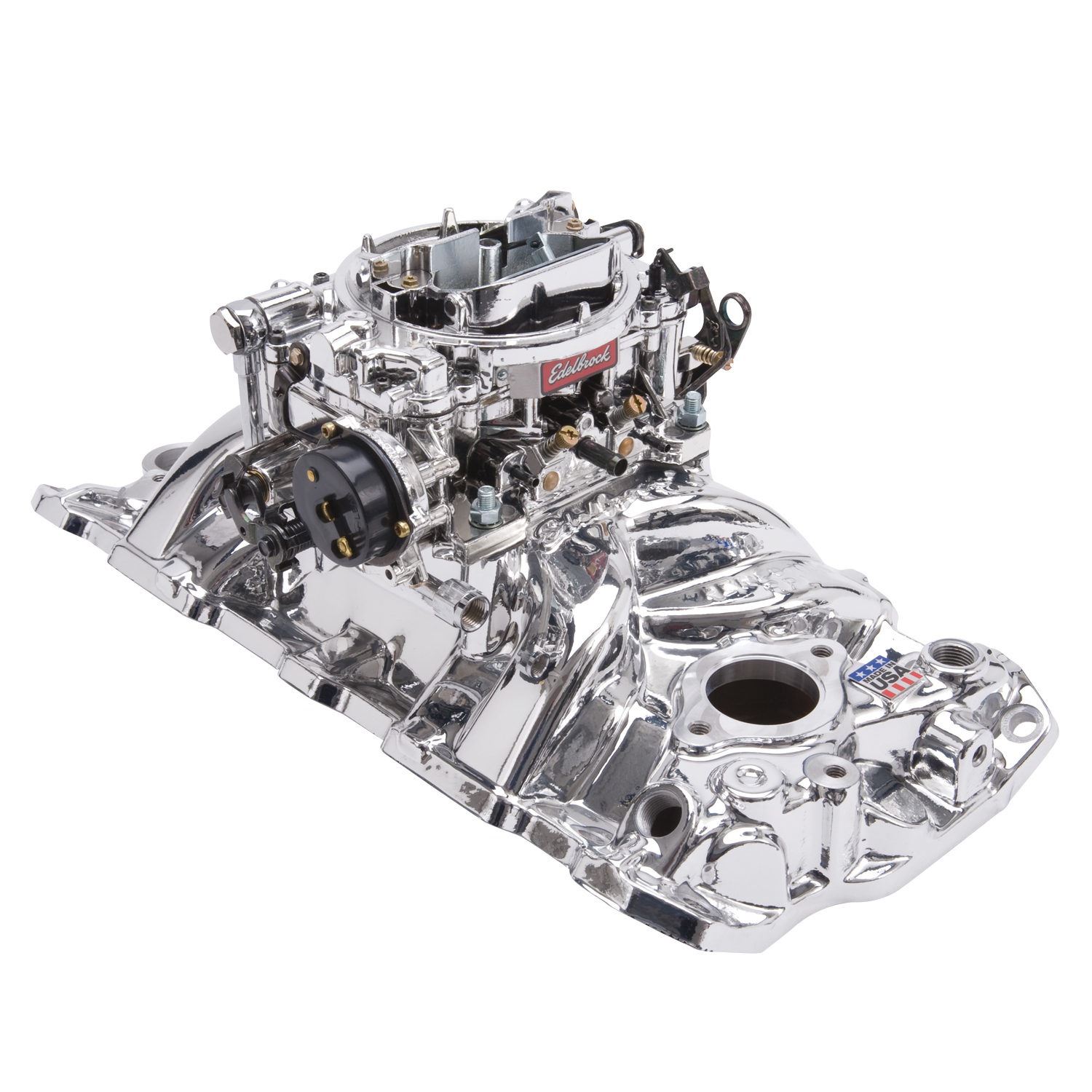 Single-Quad Manifold and carb Kit for 1957-86 Small-Block Chevy (20234)