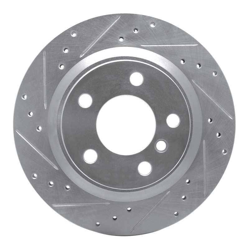 R1 06-21 BMW 220i (Mexico) Rear Left Drilled & Slotted Silver Brake Rotor