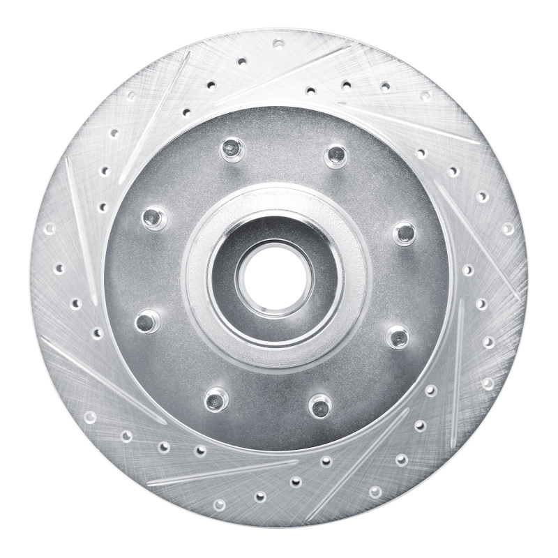 R1 73-77 Dodge B300 Van (71-74) / B300 (75-80) Front Left Drilled & Slotted Silver Brake Rotor